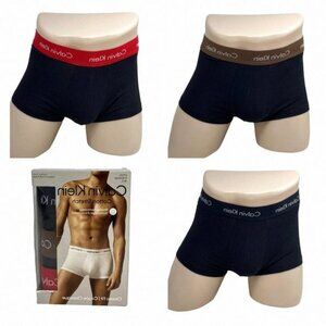 Calvin Klein Men Underwear Low Rise Trunk Brief Cotton NB2614959 Pack 3 Stretch